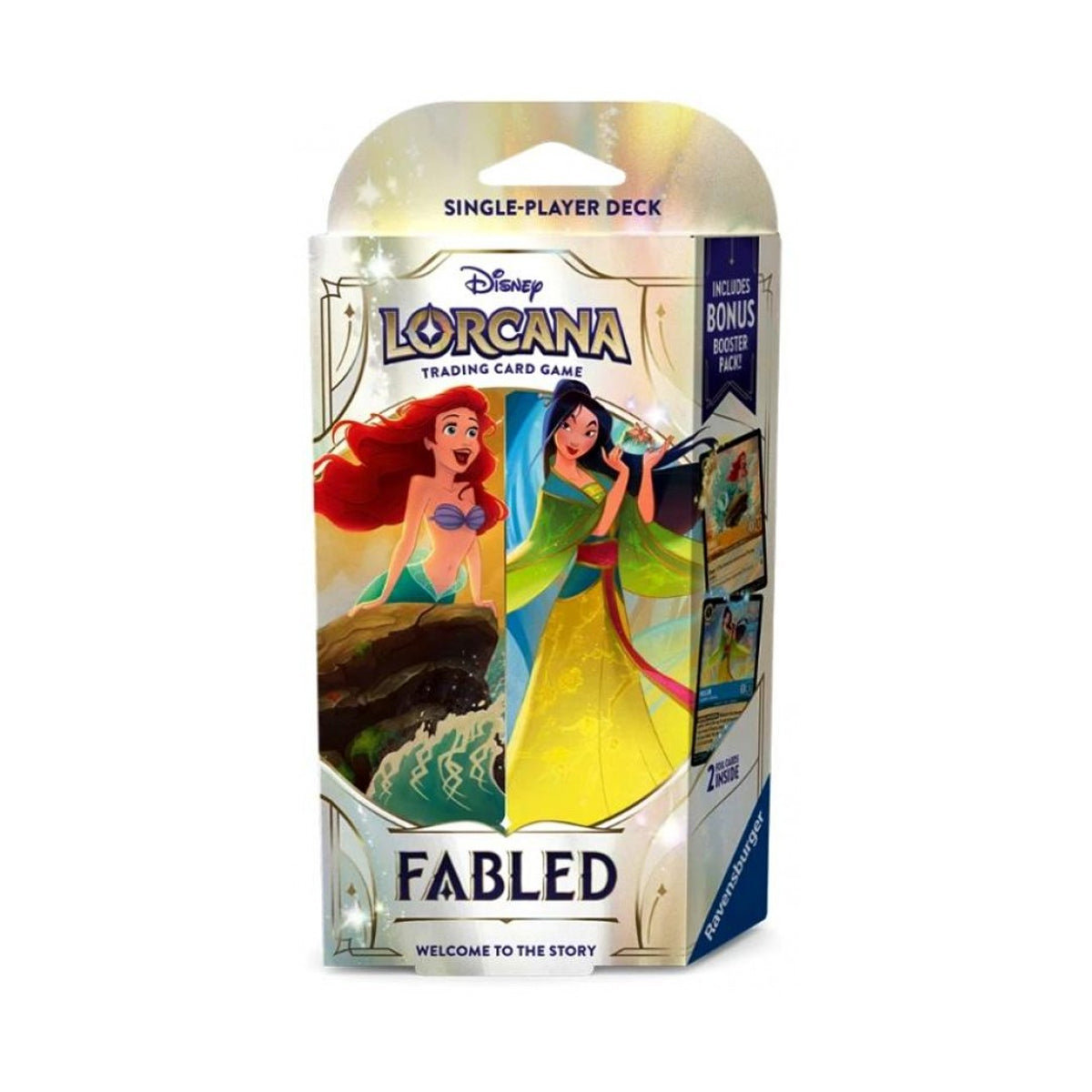 Disney Lorcana TGC 'Fabled' Ariel & Mulan Starter Deck