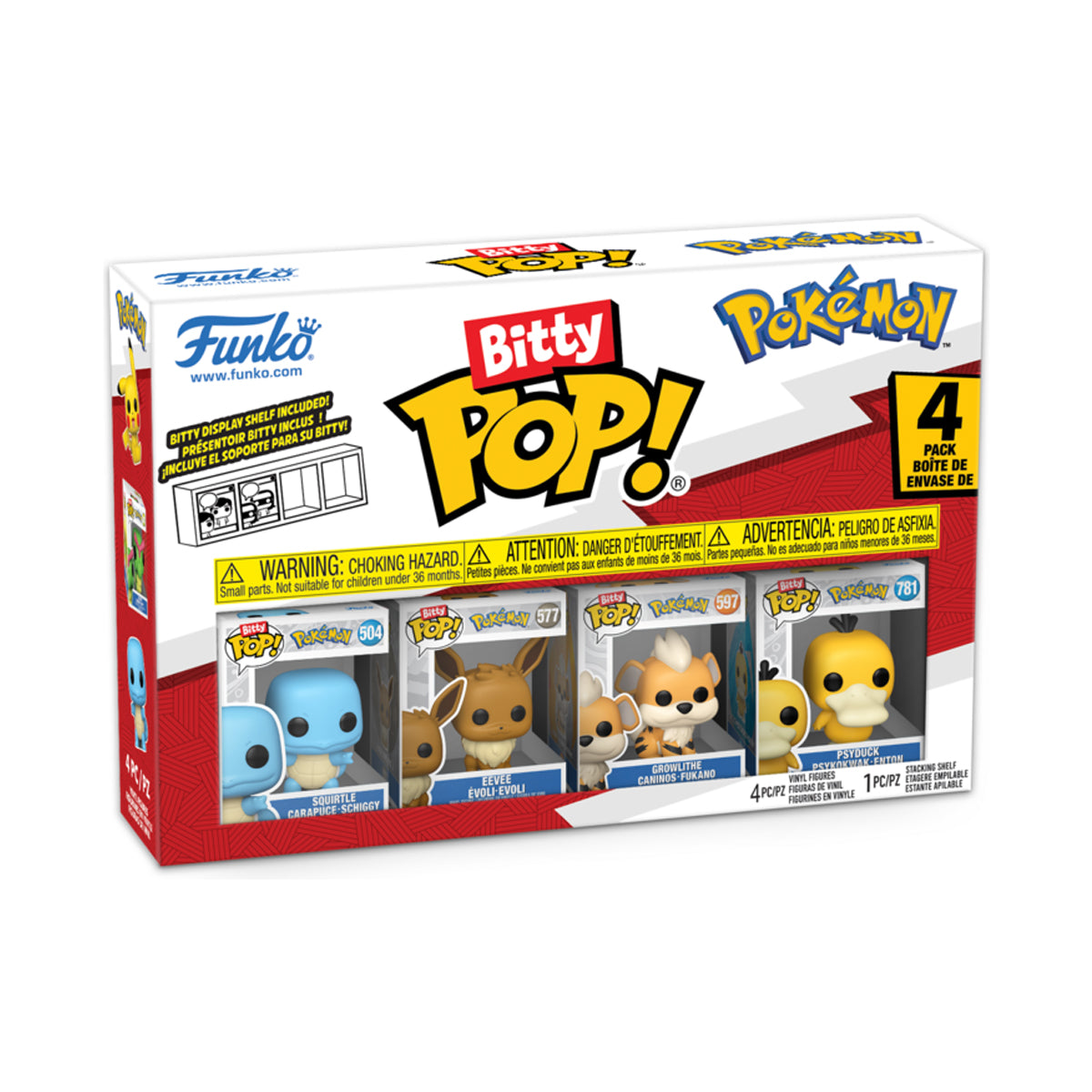 Bitty POP! Pokémon 'Squirtle' 4 Pack Figures
