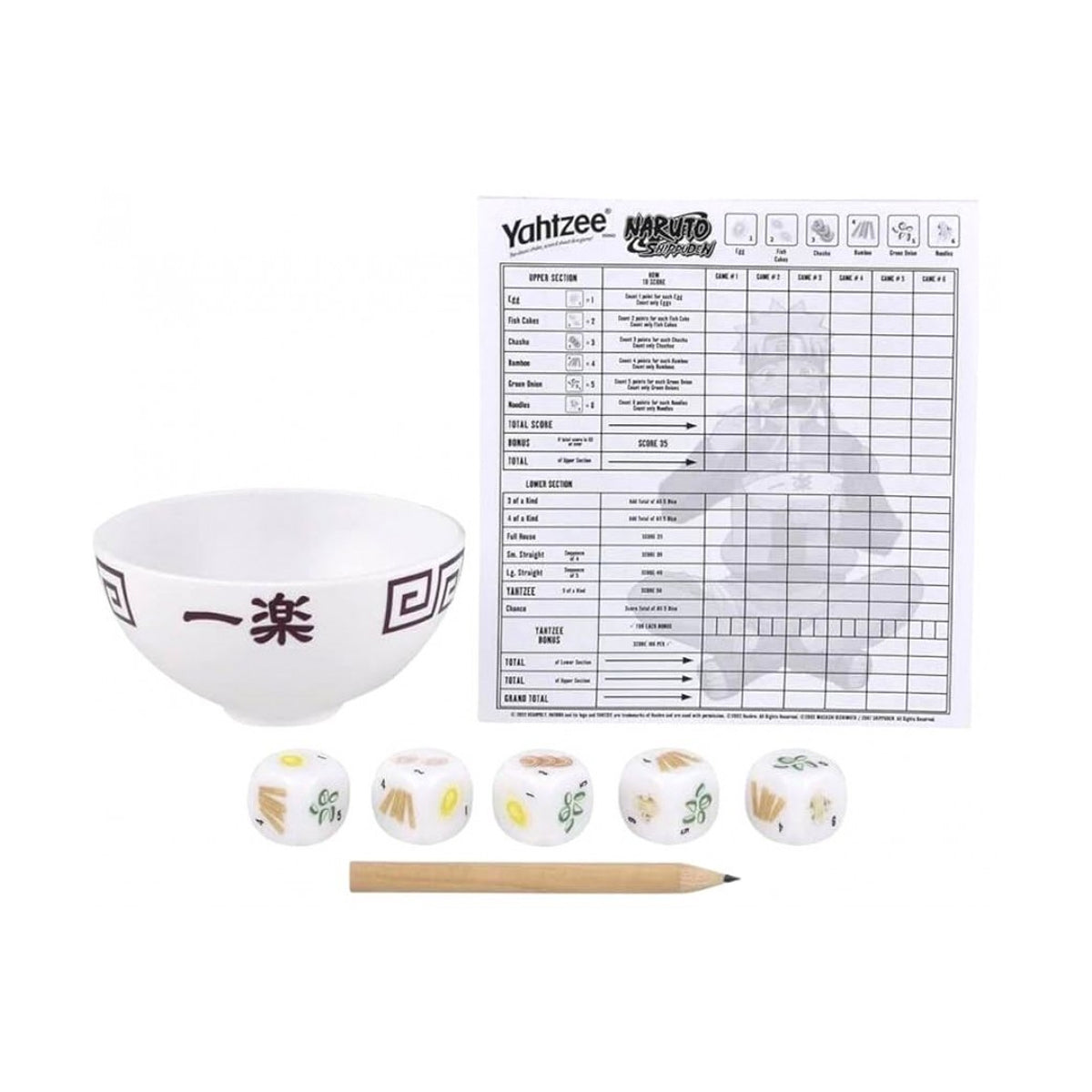 Yahtzee: Naruto Shippuden Dice Game